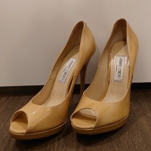 Moving Sale Jimmy Choo Peep-toe Platform Heels